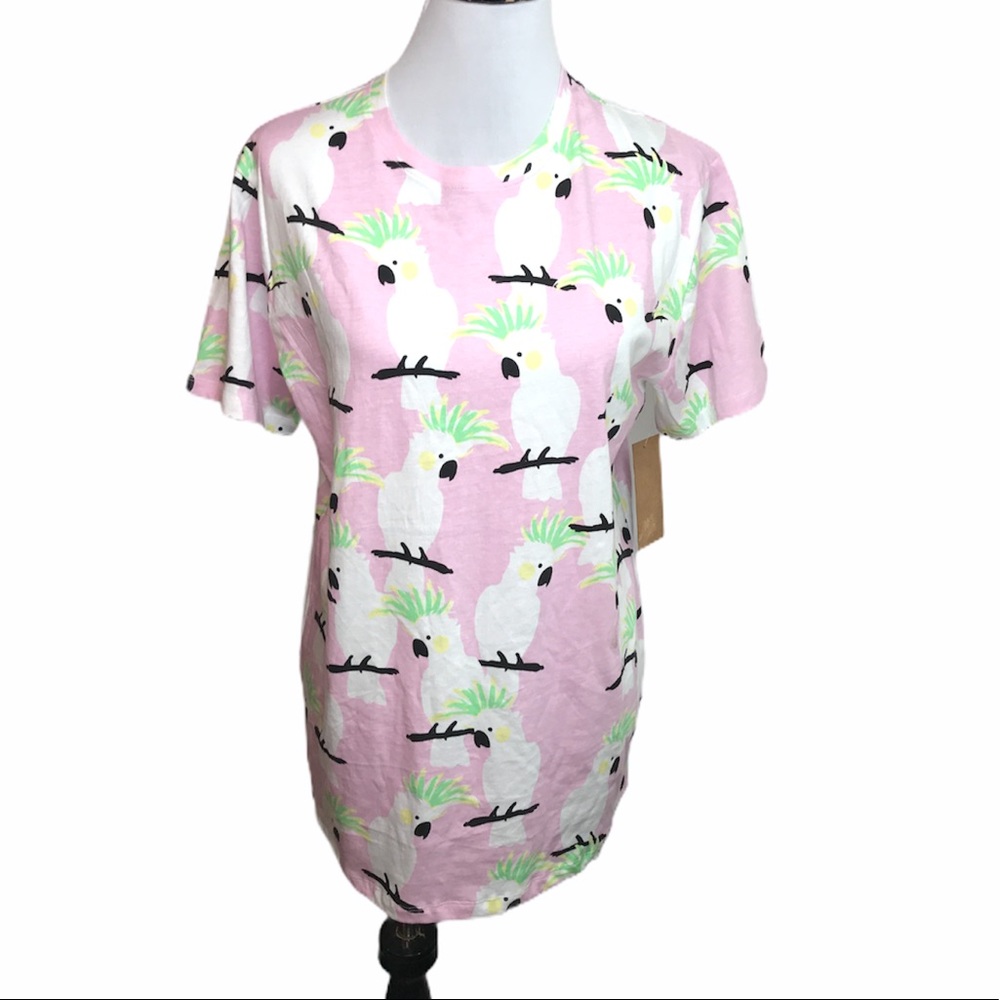 Knicker Bocker Cockatoo Crew Neck Shirt Pink Large